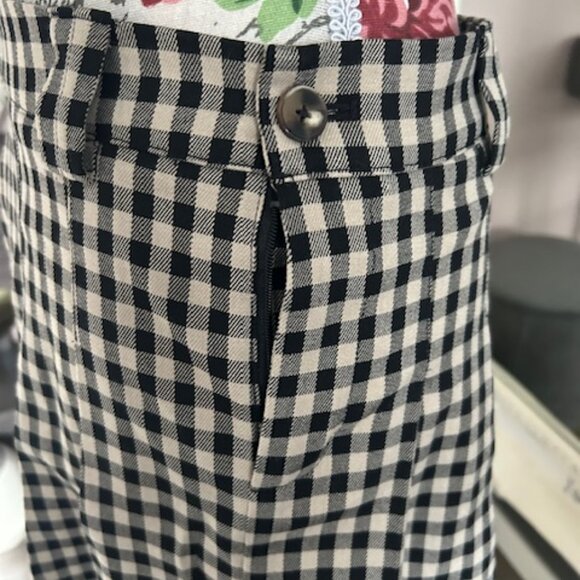 Skirt checkered mini skirt size 4 with pleat and flare - Picture 4 of 4